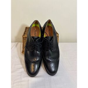 Men's Florsheim Leather Wingtip Oxford Dress Shoes Black 13 D